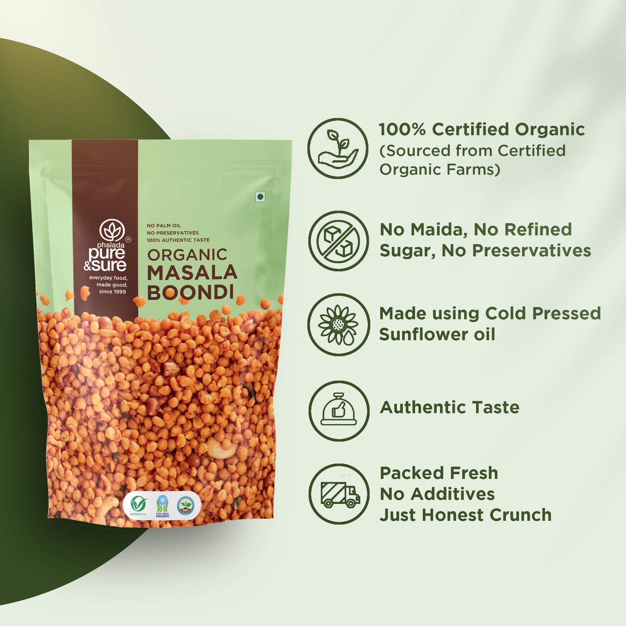Pure & Sure Organic Masala Boondi - Distacart