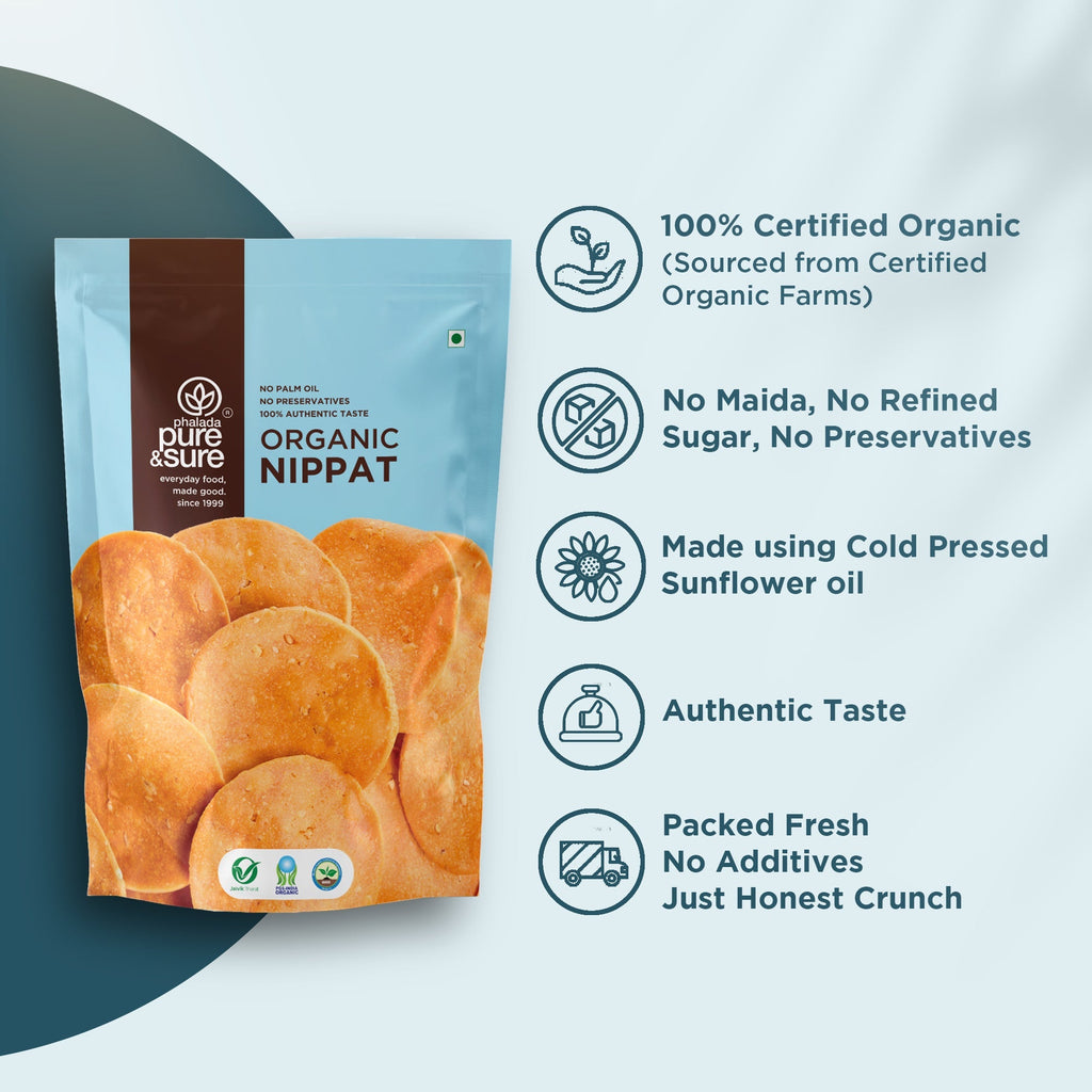 Pure & Sure Organic Nippat - Distacart