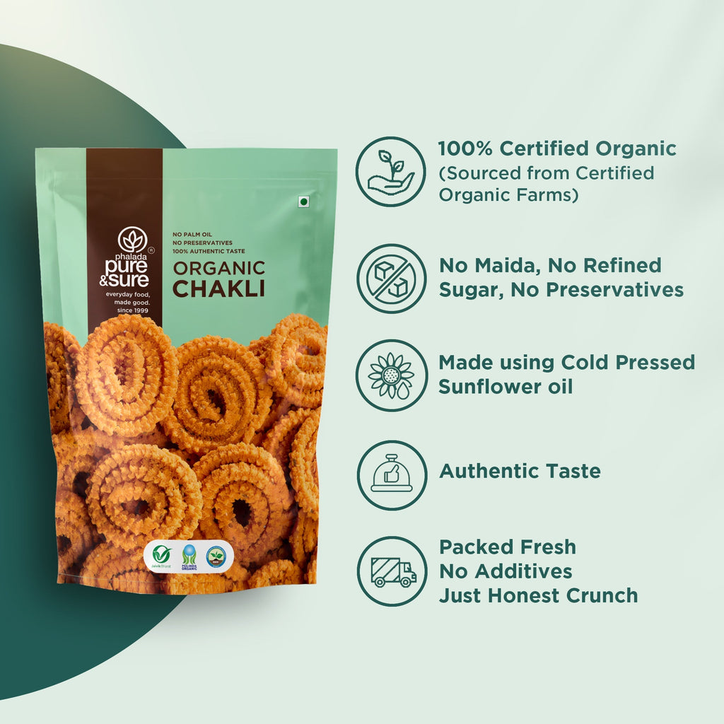 Pure & Sure Organic Chakli - Distacart