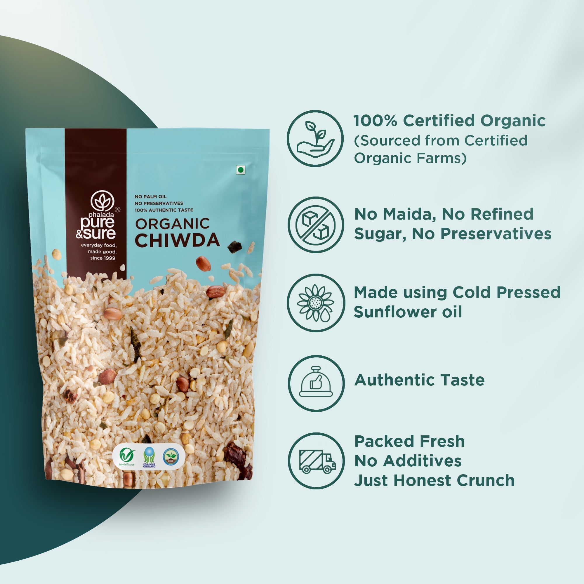 Pure & Sure Organic Chiwda - Distacart