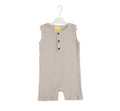 Sunshine Baby Cute Organic Muslin Cotton Sleeveless Knee Length Rompers - Grey