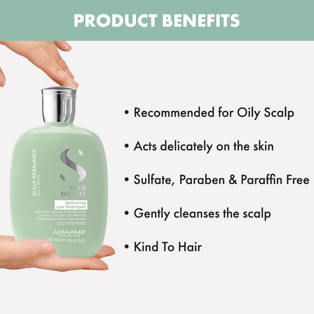 Alfaparf Milano Scalp Rebalance Shampoo For Oily Scalp & Frizzy Hair