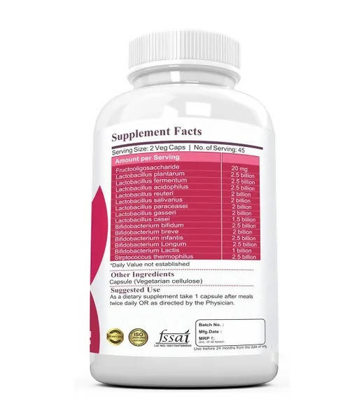 Ramini Bio Nutrition Pre & Probiotics 30 Billion Veg Capsules - Distacart