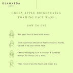 Glamveda Green Apple Brightening Foaming Face Wash