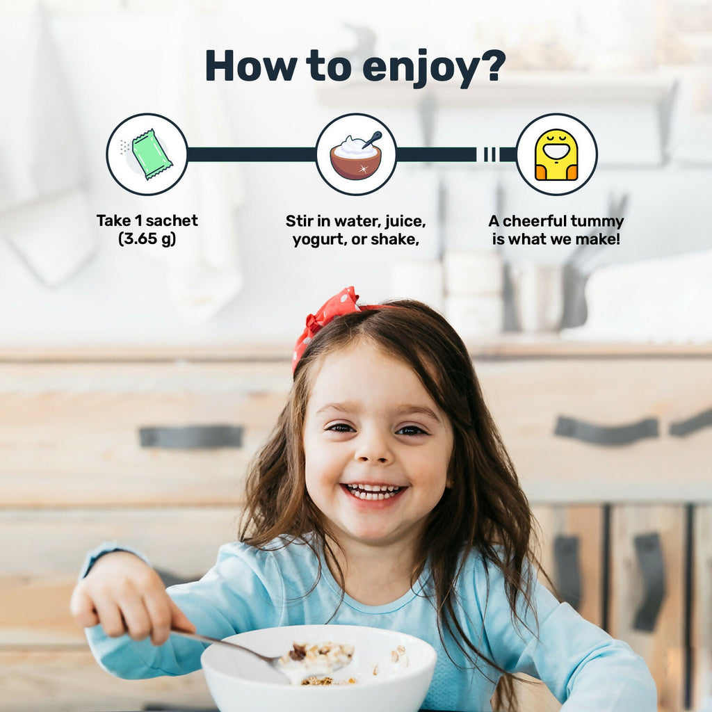 Miduty Probiotics+ Kids - Pre, Pro & Postbiotic, 6B CFU, Sunfiber, Butyrate – Gut & Immune Support