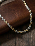 NVR Men's Handcrafted Rhodium Plated Chain - Distacart
