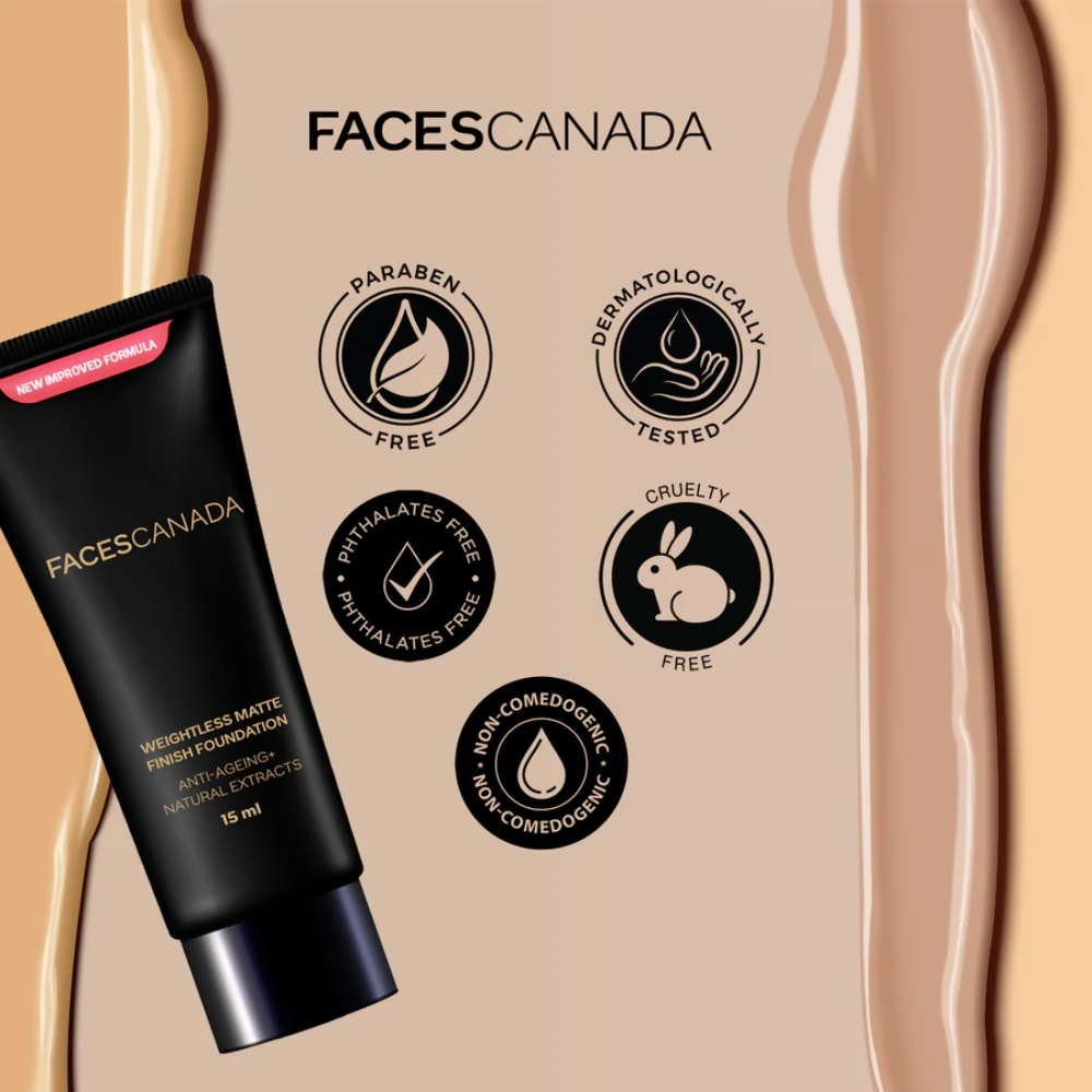 Faces Canada Weightless Matte Finish Foundation - Medium Natural 022