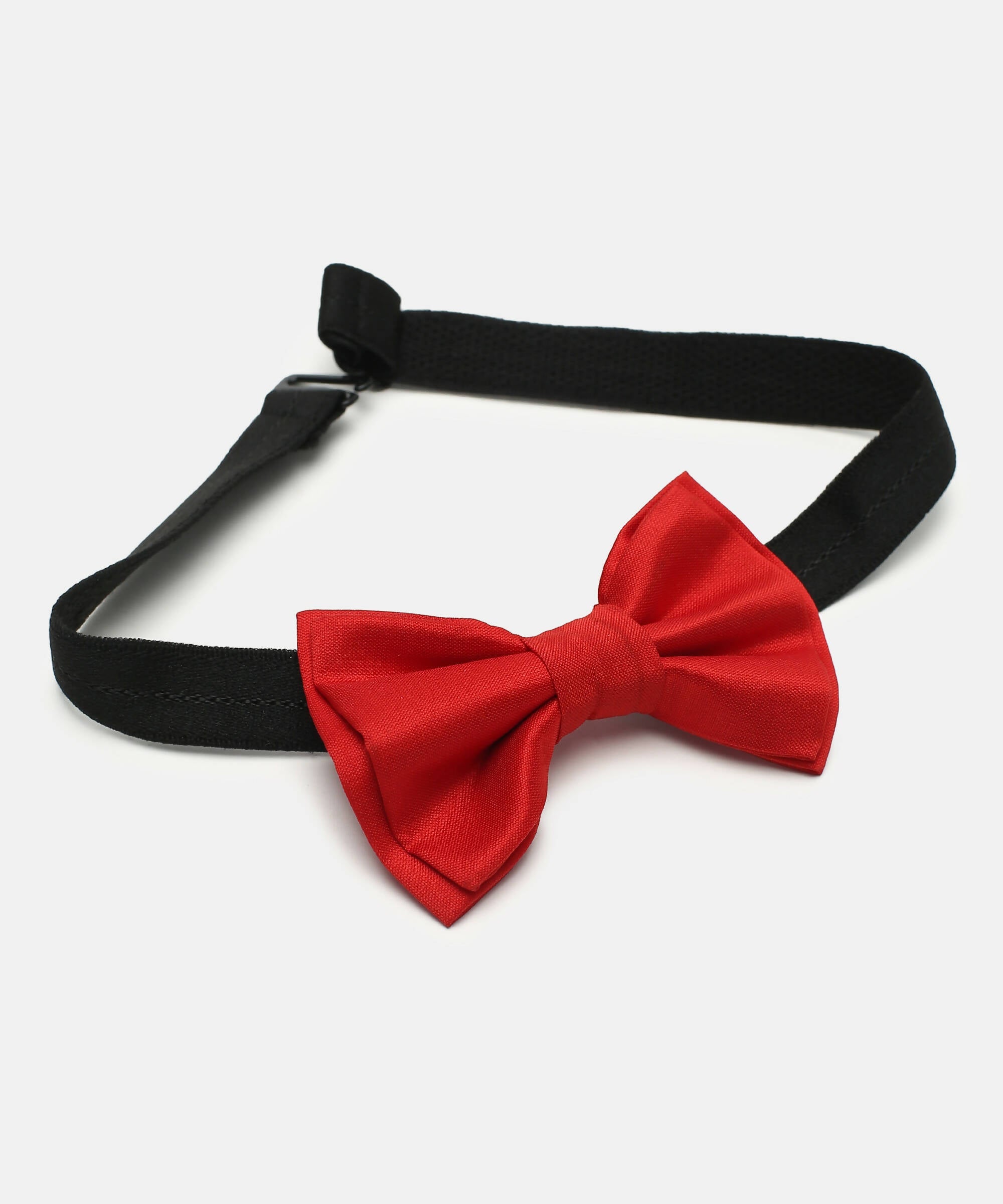 Manet Boys Solid Double Layer Bow - Red