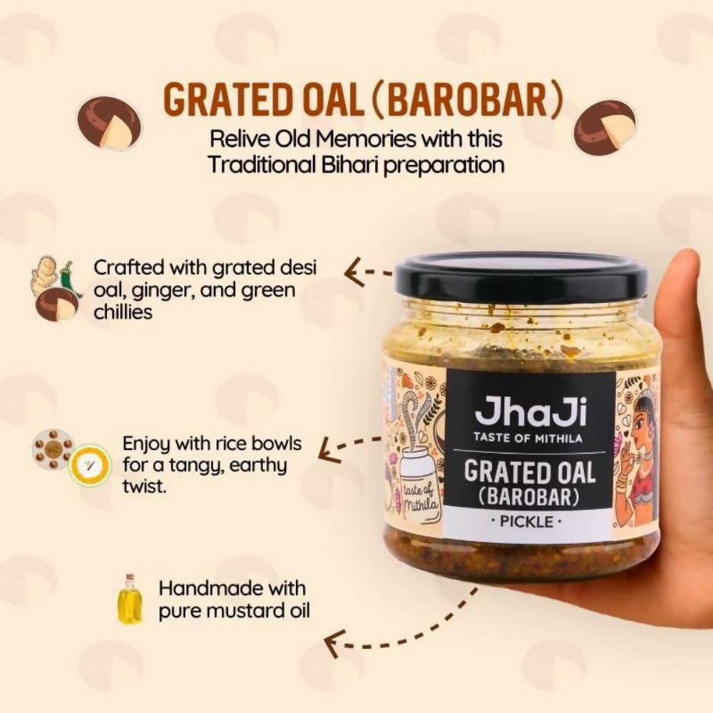 Jhaji Store Oal Ginger Chilli Mix Pickle