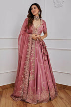 Jyoti Fashion Women's Onion Japan Satin Silk Sequins with Dori & Zari Embroidered Designer Lehenga Choli Set