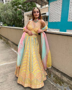 Lehenga Mart Glamorous Designer Lehenga Choli for Bridal and Bridesmaids Wedding Wear Choli