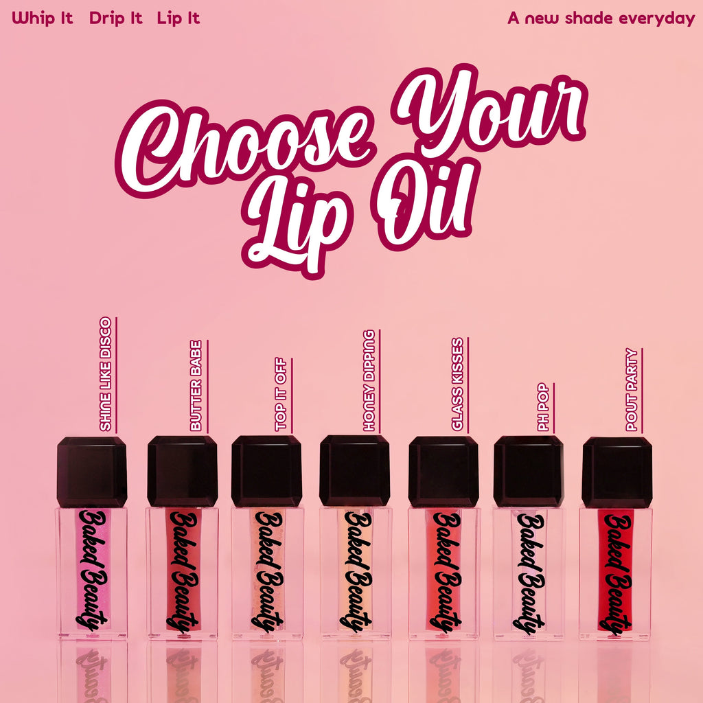 Baked Beauty Lip Trip Lip Oils (Set of 7)