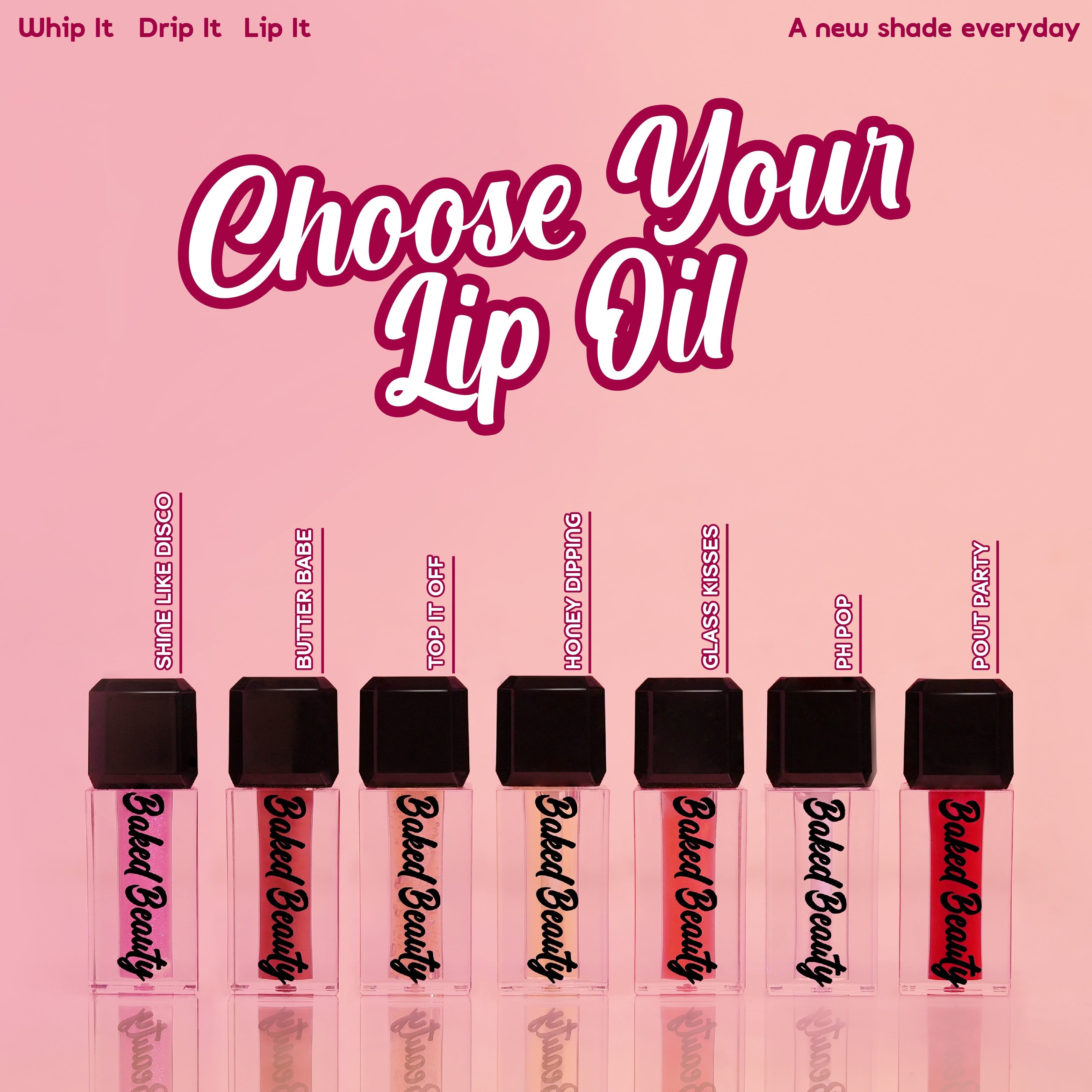 Baked Beauty Lip Trip Lip Oils (Set of 7)