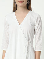 Fab Fashion Chiken Kari Angrakha V Neck Set - Distacart