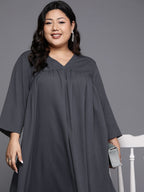 Sztori Plus Size V Neck A Line Kurta With Trouser - Distacart