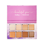 Aflairza Soft Glam Base Palette for Blendable, Long-Lasting Formula with Vitamin E & Jojoba Oil