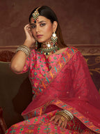 Myra Pink Art Silk Embroidered Designer Lehenga