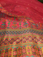 Myra Pink Art Silk Embroidered Designer Lehenga