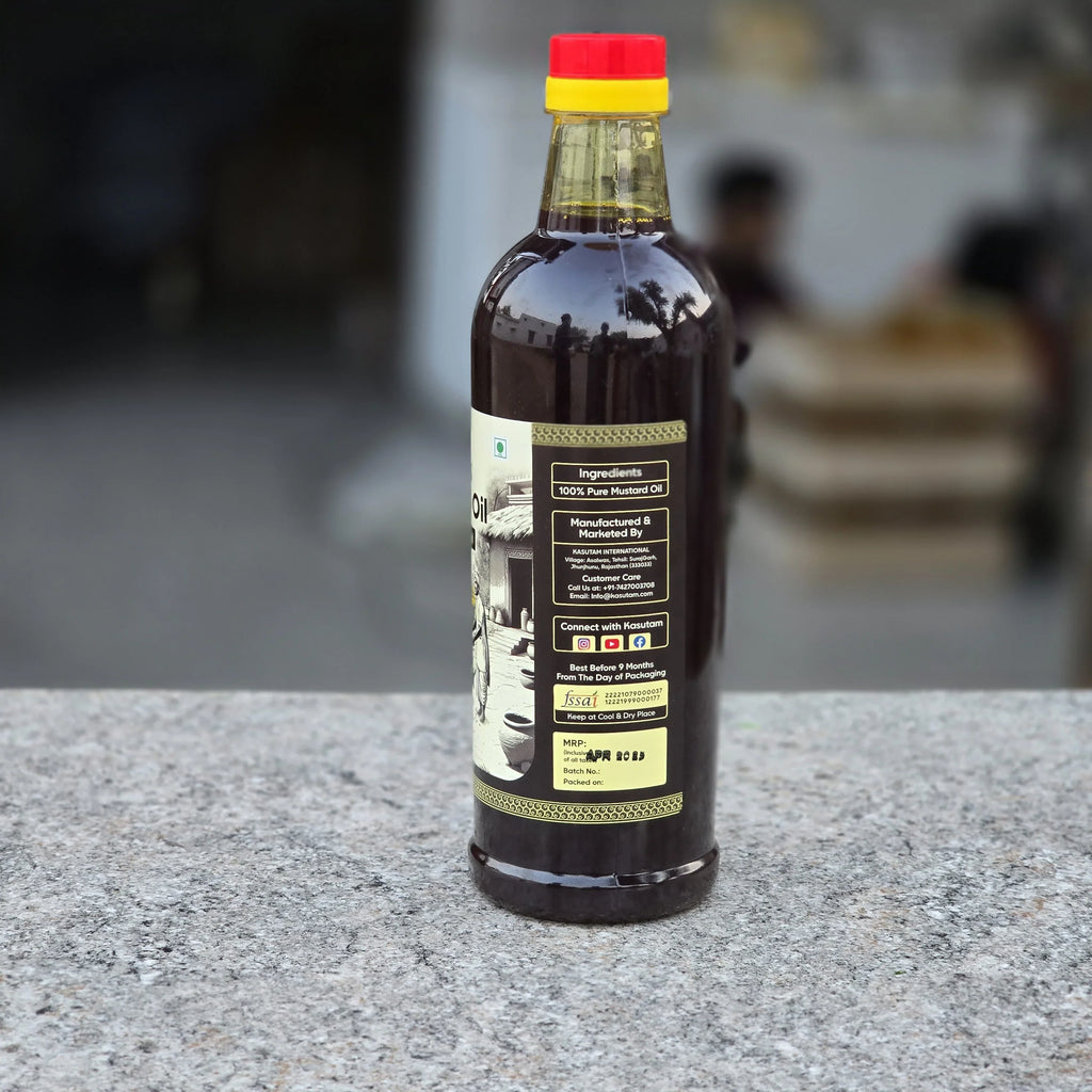 Kasutam Cold Pressed Black Mustard Oil - Distacart