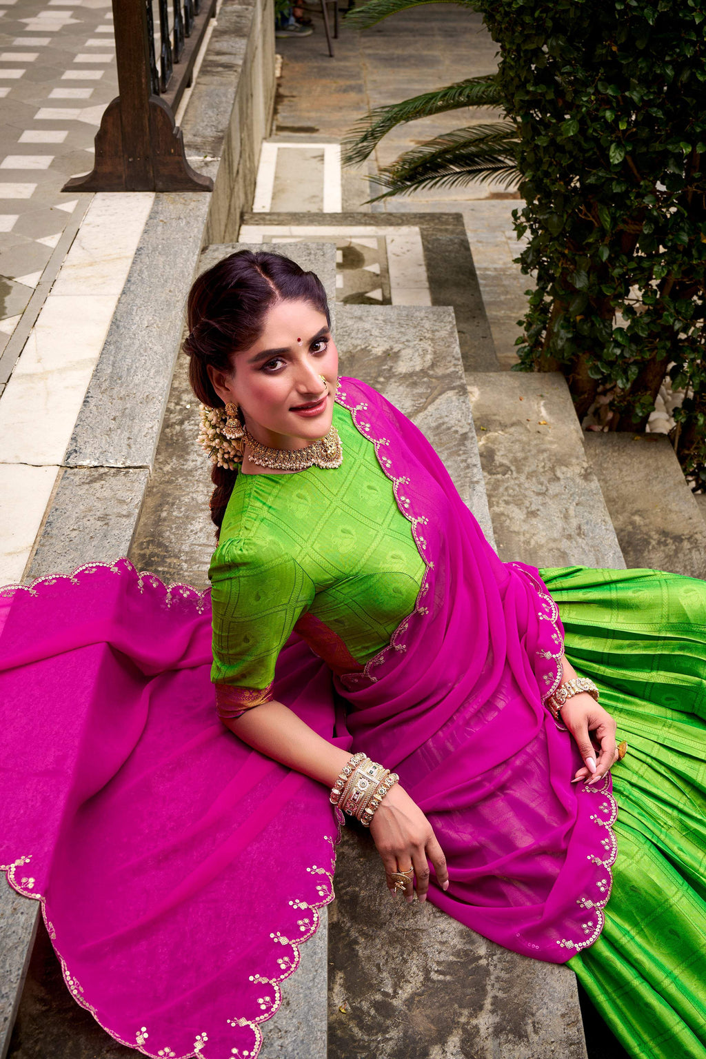 Evanik Traditional Parrot Poly Cotton Half Saree With Zari Weaving Work Lehenga Choli - Distacart