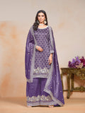 Anaita Lavender Embroidered Gold Crush Salwar Suit - Distacart