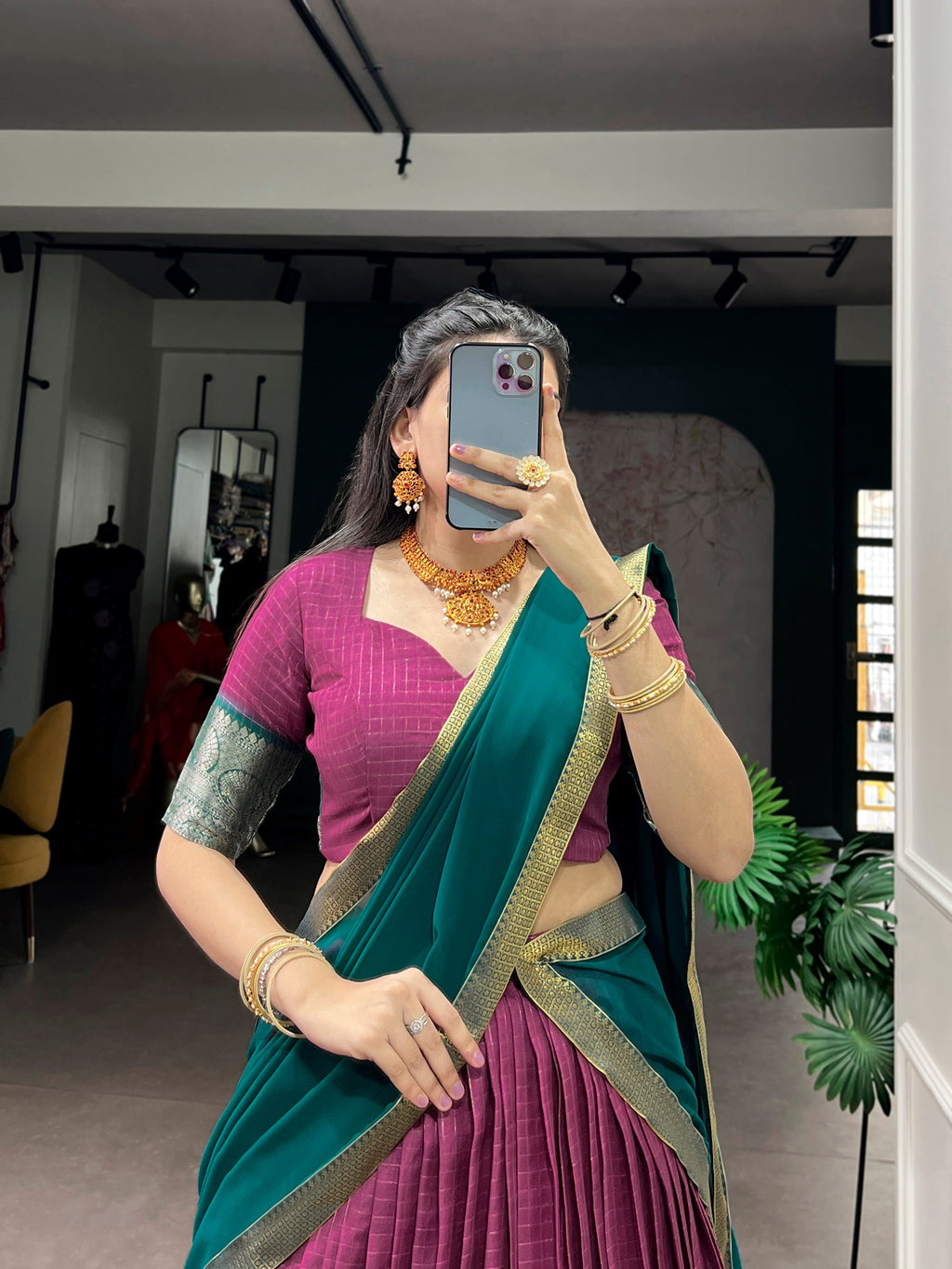 Lorenvalley Fashion Pink Dola Chex with Zari Weaving Work Lehenga Choli with Dupatta - Distacart