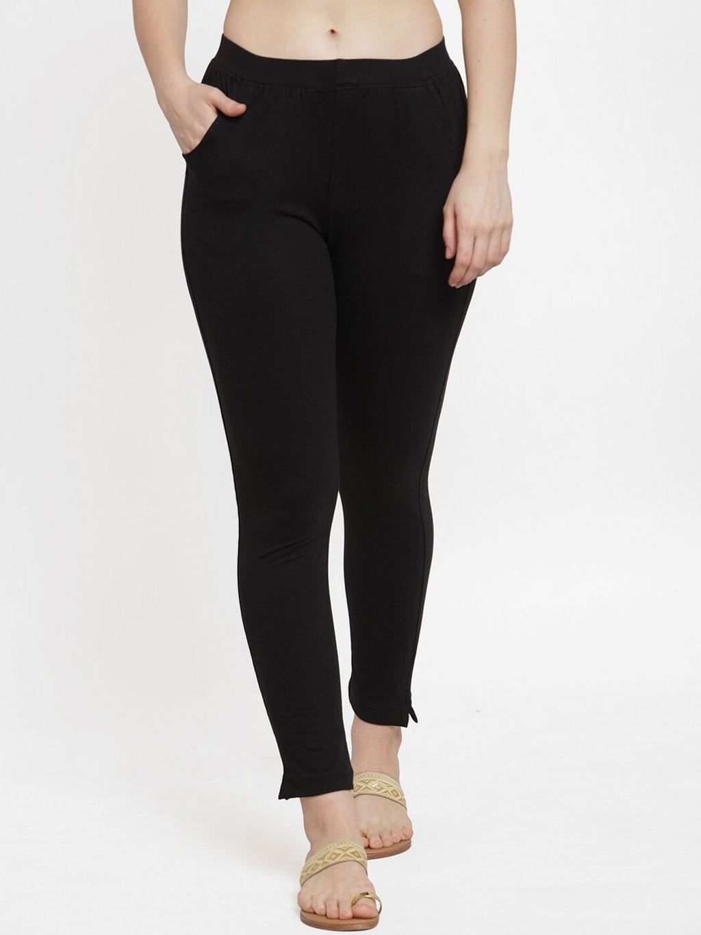 TAG 7 Women Pack of 2 Solid Ankle-Length Leggings