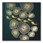 Tehzeeb Creations Golden Embossed Wall Painting