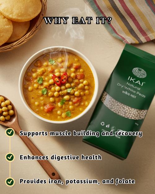 IKAI Natural Dry White Peas - Distacart