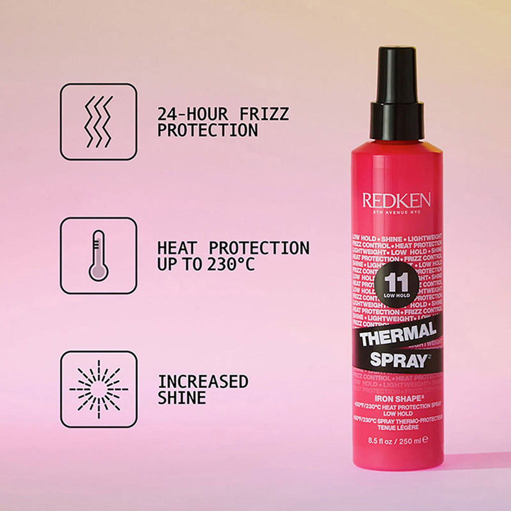 Redken Thermal Hair Spray, 24 Hour Anti Frizz & Up To 230 Degree C Heat Protection