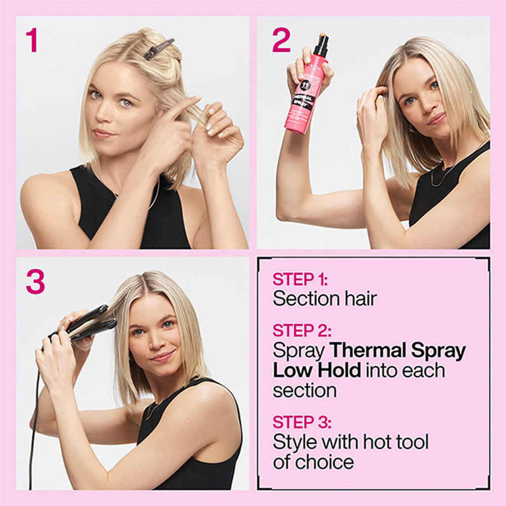 Redken Thermal Hair Spray, 24 Hour Anti Frizz & Up To 230 Degree C Heat Protection
