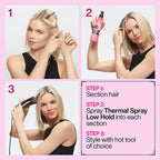 Redken Thermal Hair Spray, 24 Hour Anti Frizz & Up To 230 Degree C Heat Protection