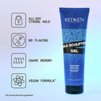 Redken Max Sculpting Gel For All-Day Strong Hold, Shape Memory & High Shine