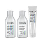 Redken Damaged Hair Combo - Acidic Bonding Concentrate Shampoo, Conditioner & Leave-In Treatment