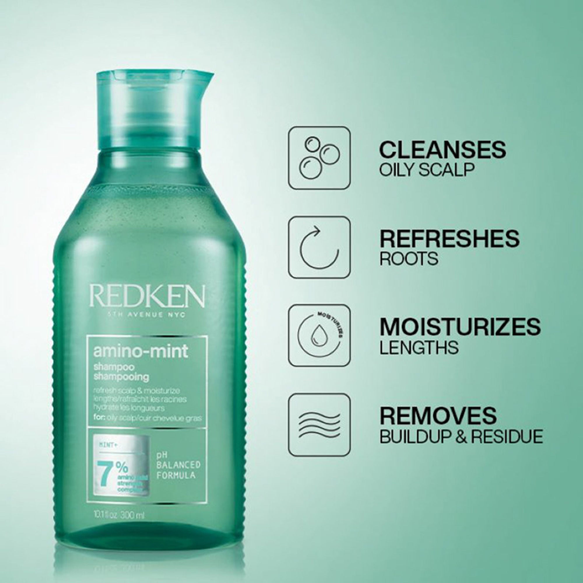 Redken Scalp Care & Damaged Hair Combo - Amino Mint Shampoo & Acidic Bonding Concentrate Conditioner