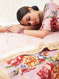 Myra Rosy Brown Floral Print Embroidered Designer Lehenga