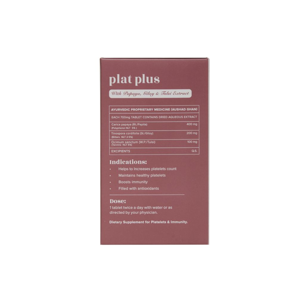 Baidyanath Jhansi Ayurvedant Plat Plus Tablets - Distacart