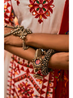 Myra White Maslin Cotton Embroidered Navratri Special Lehenga - Distacart