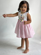ArthLife Blue Rainbow Kingdom Party Wear Dress