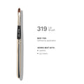 PAC Studio Lip Brush 319 - Tapered Lip Brush Stainless Steel Handle Turns into a Cap, Ideal for Lip Shaping