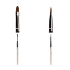 PAC Studio Lip Brush 319 - Tapered Lip Brush Stainless Steel Handle Turns into a Cap, Ideal for Lip Shaping