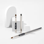 PAC Studio Lip Brush 319 - Tapered Lip Brush Stainless Steel Handle Turns into a Cap, Ideal for Lip Shaping