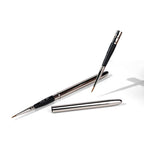 PAC Studio Eyeliner Brush 031 - Precise Liner Brush for Sharp Graphic Liners, Handle Turns into a Cap