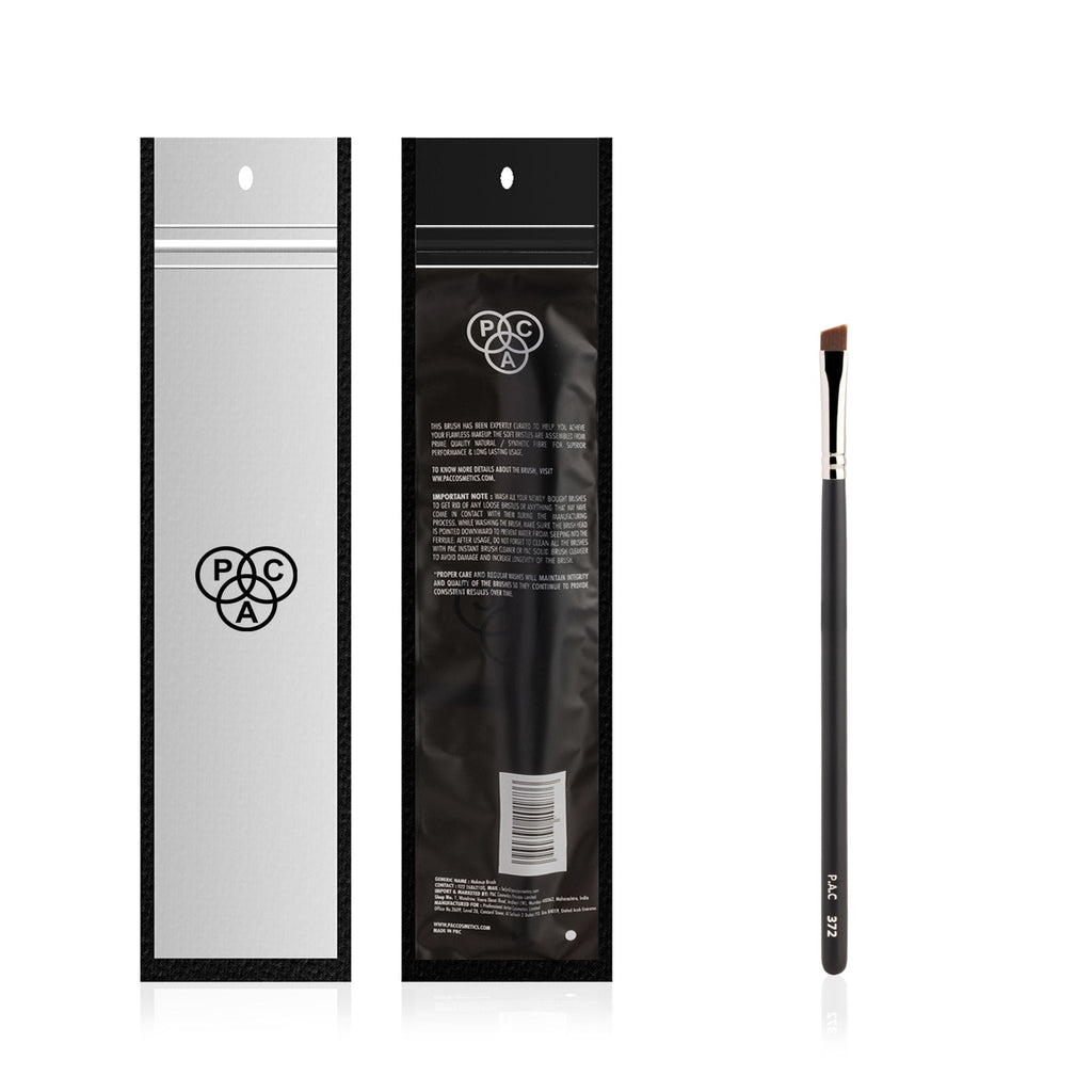 PAC Studio Eyeliner Brush 372 - Fine Tip Angled Eyeliner Brush, Suitable for Winged Liners or Filling Brows - Distacart