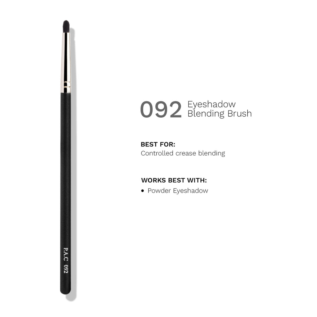 PAC Studio Eyeshadow Blending Brush 092 - Small Smudger Brush for Detailed Blending, Ultra Soft Bristles