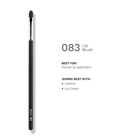 PAC Studio Lip Brush 083 - Flat Lip Contour & Filler Brush, Precise Control for Smooth, Flawless Lip Lines