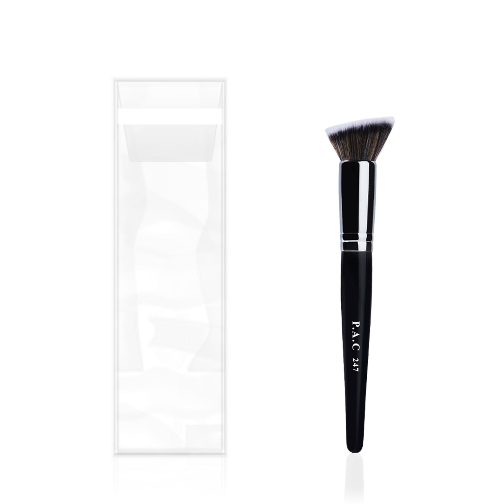 PAC Studio Contouring Brush 247 - Multi Functional Flat Angular Brush, Densely Packed Soft Bristles