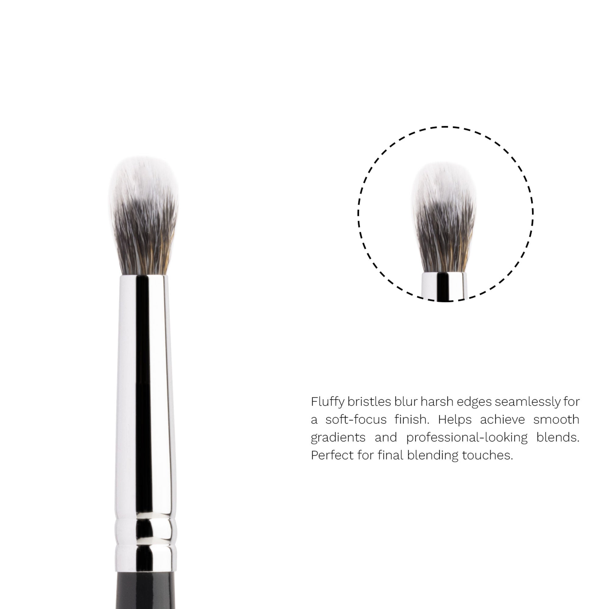 PAC Studio Eyeshadow Blending Brush 204 - Medium Ultra Soft Fibres for Expert Shadow Blending