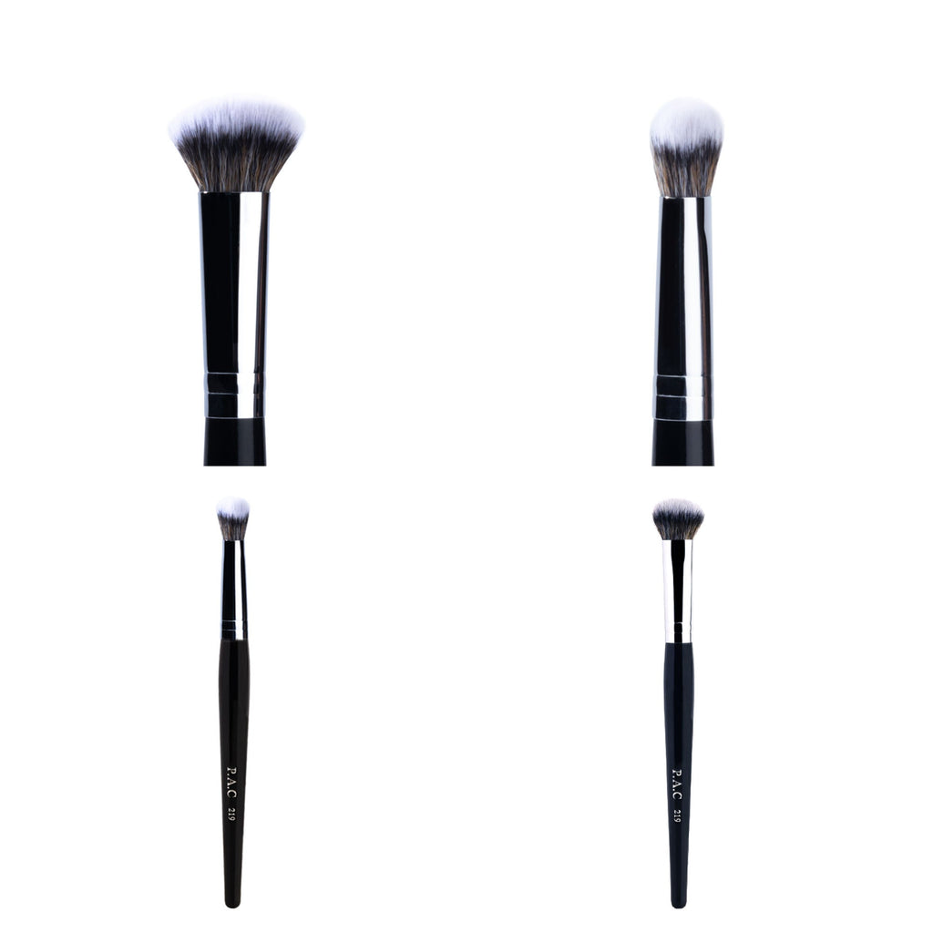 PAC Studio Concealer Brush 219 - Luxurious Dome Shape, Soft Synthetic Bristles for Quick Concealer Blending