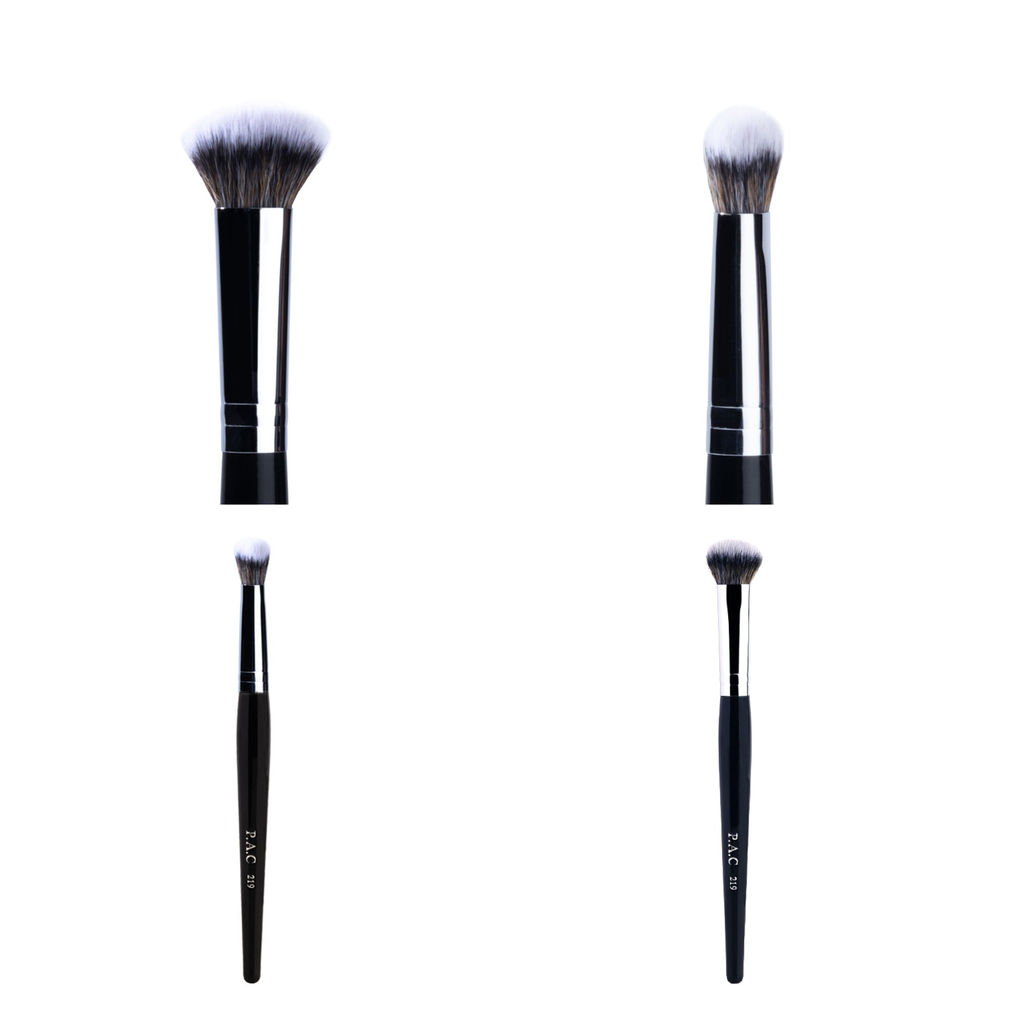 PAC Studio Concealer Brush 219 - Luxurious Dome Shape, Soft Synthetic Bristles for Quick Concealer Blending